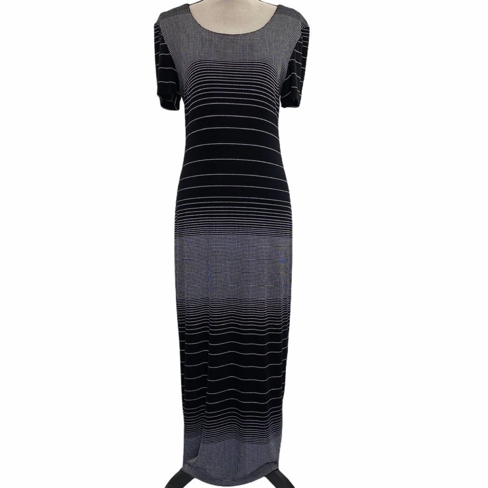 JOSEPH Ribkoff Ombre Striped Short Sleeve Dress